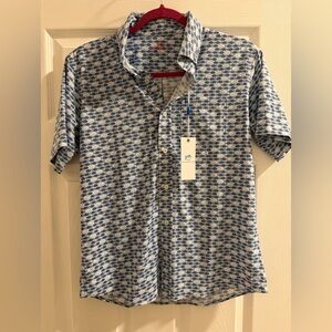 Southern Tide Kids XL size 16 button down short sleeve sport shirt